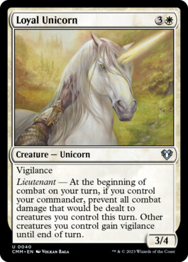 Loyal Unicorn - Commander Masters