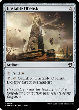 Unstable Obelisk - Commander Masters