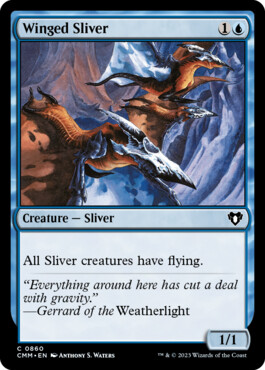 Winged Sliver - Commander Masters