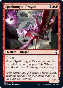 Sparktongue Dragon - Commander Legends