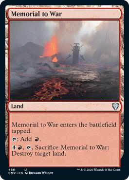 Memorial to War - Commander Legends