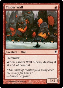 Cinder Wall - Magic: The Gathering—Conspiracy