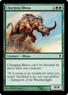 Charging Rhino - Magic: The Gathering—Conspiracy