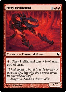 Fiery Hellhound - Duel Decks: Venser vs. Koth