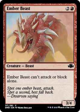 Ember Beast - Dominaria Remastered