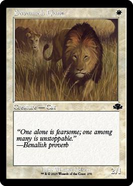 Savannah Lions - Dominaria Remastered