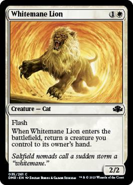 Whitemane Lion - Dominaria Remastered