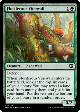 Floriferous Vinewall - Modern Horizons 3 Commander