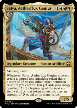 Satya, Aetherflux Genius - Modern Horizons 3 Commander