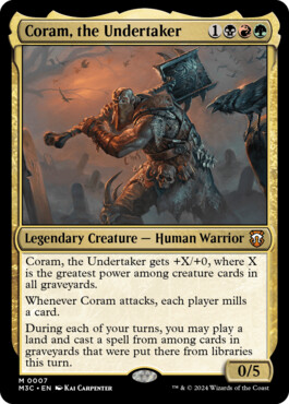 Coram, the Undertaker - Modern Horizons 3 Commander