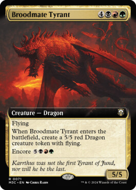 Broodmate Tyrant - Modern Horizons 3 Commander