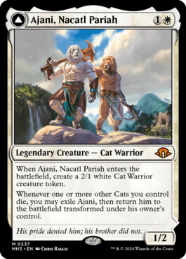 Ajani, Nacatl Pariah -> Ajani, Nacatl Avenger - Modern Horizons 3