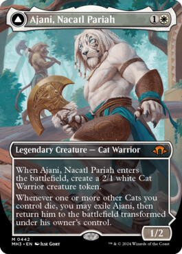 Ajani, Nacatl Pariah -> Ajani, Nacatl Avenger - Modern Horizons 3