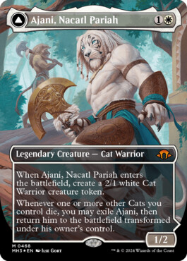 Ajani, Nacatl Pariah -> Ajani, Nacatl Avenger - Modern Horizons 3