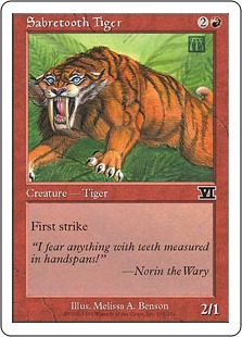 Tigre à dents de sabre - 6ième Edition