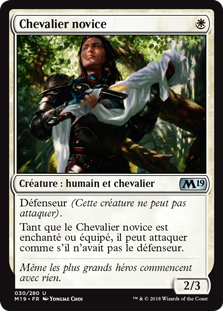 Chevalier novice - Magic 2019