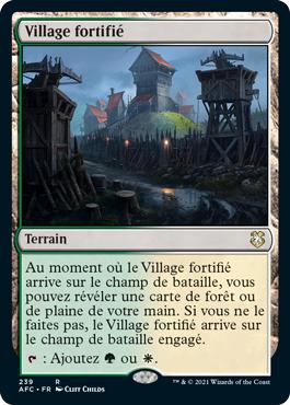 Village fortifié - Commander Forgotten Realms : Aventures dans les Royaumes Oubliés