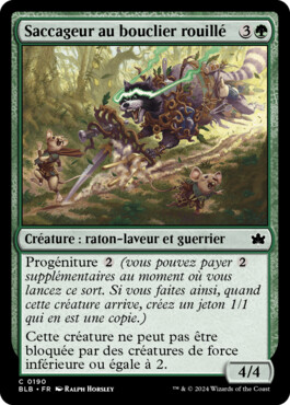 Saccageur au bouclier rouillé - Bloomburrow