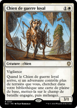 Chien de guerre loyal - Bloomburrow Commander