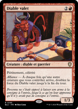 Diable valet - Bloomburrow Commander