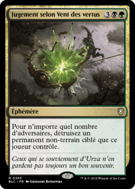 Jugement selon Vent des vertus - Bloomburrow Commander