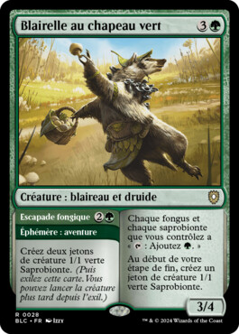 Blairelle au chapeau vert - Bloomburrow Commander