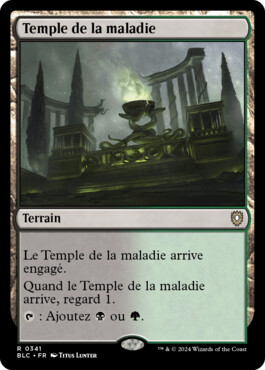 Temple de la maladie - Bloomburrow Commander