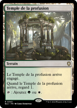 Temple de la profusion - Bloomburrow Commander