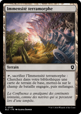 Immensité terramorphe - Bloomburrow Commander