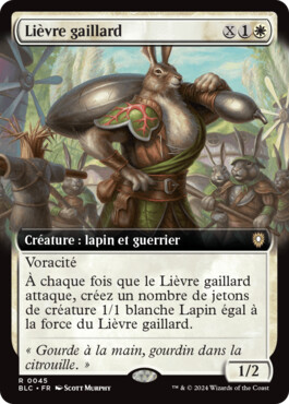 Lièvre gaillard - Bloomburrow Commander