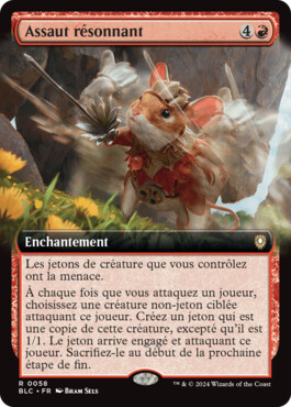 Assaut résonnant - Bloomburrow Commander