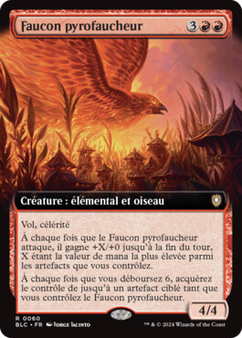 Faucon pyrofaucheur - Bloomburrow Commander