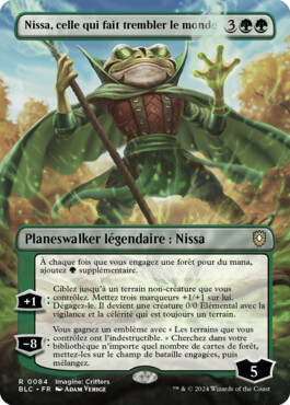 Nissa, celle qui fait trembler le monde - Bloomburrow Commander