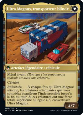 Ultra Magnus, transporteur blindé - La Guerre Fratricide Transformers Cards