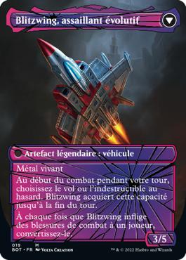 Blitzwing, assaillant évolutif - La Guerre Fratricide Transformers Cards