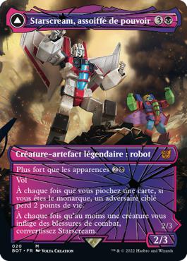 Starscream, assoiffé de pouvoir -> Starscream, chef des Seekers - La Guerre Fratricide Transformers Cards