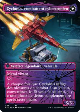 Cyclonus, combattant cybertronien - La Guerre Fratricide Transformers Cards