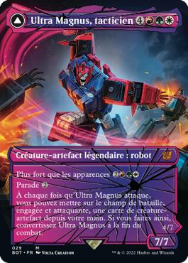 Ultra Magnus, tacticien -> Ultra Magnus, transporteur blindé - La Guerre Fratricide Transformers Cards