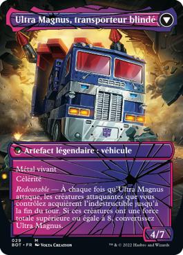 Ultra Magnus, transporteur blindé - La Guerre Fratricide Transformers Cards