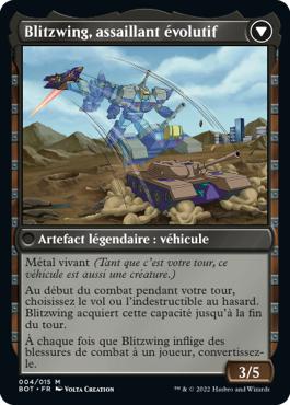 Blitzwing, assaillant évolutif - La Guerre Fratricide Transformers Cards