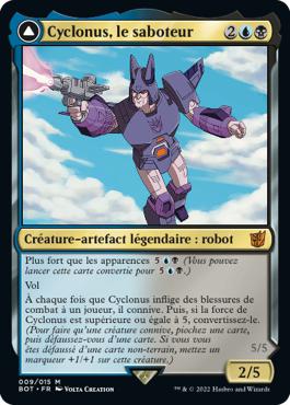 Cyclonus, le saboteur -> Cyclonus, combattant cybertronien - La Guerre Fratricide Transformers Cards