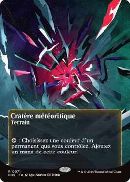 Cratère météoritique - Aux portes des Eternités Paysages stellaires