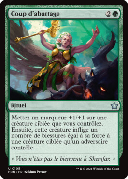 Coup d'abattage - Fondations de Magic: The Gathering