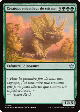 Cératops enjambeur de séisme - Fondations de Magic: The Gathering