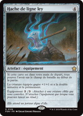 Hache de ligne ley - Fondations de Magic: The Gathering