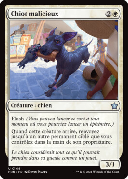 Chiot malicieux - Fondations de Magic: The Gathering