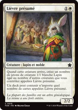 Lièvre présumé - Fondations de Magic: The Gathering