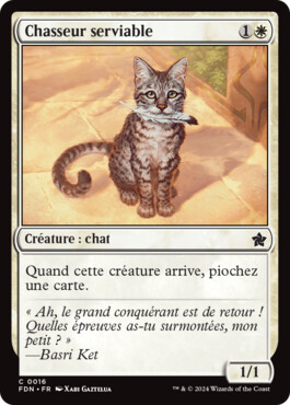 Chasseur serviable - Fondations de Magic: The Gathering