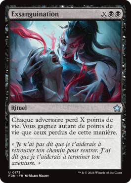 Exsanguination - Fondations de Magic: The Gathering