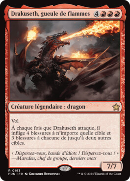 Drakuseth, gueule de flammes - Fondations de Magic: The Gathering